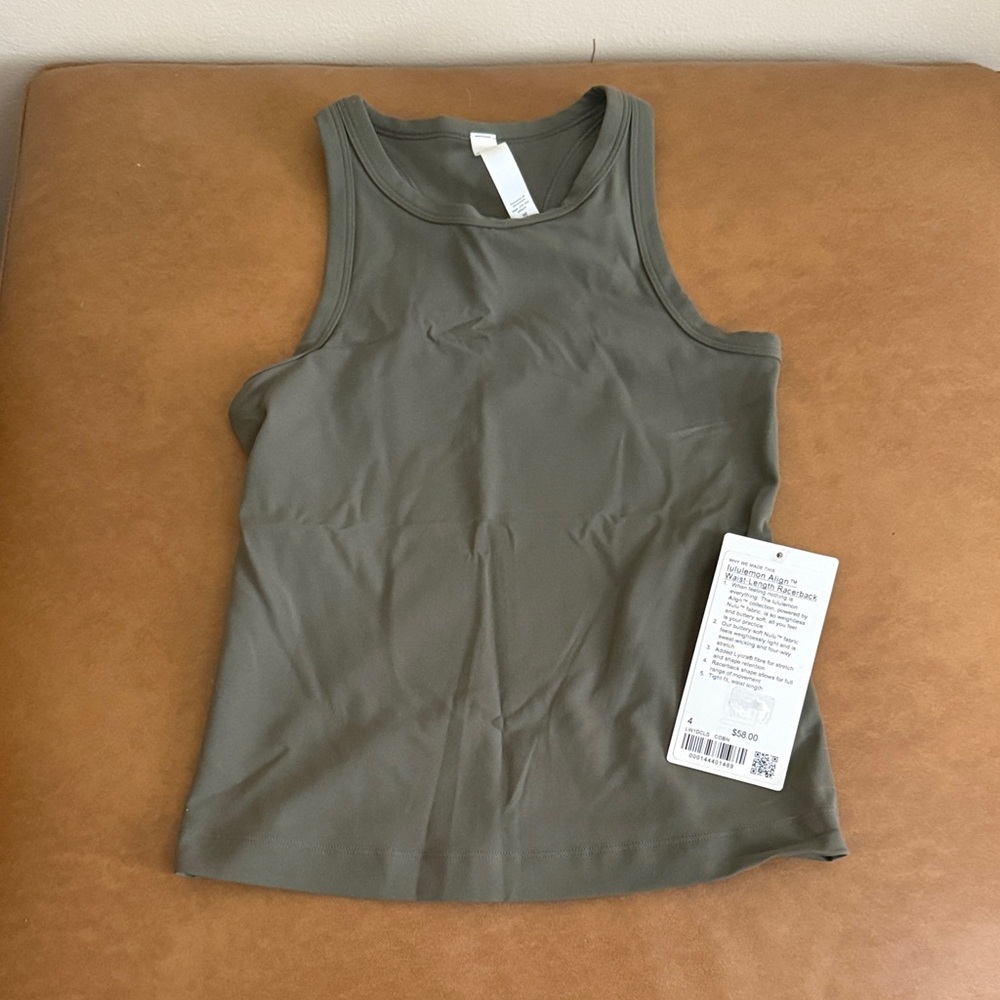 NWT lululemon athletica align waist-length race back - COBN